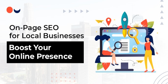 Visual guide for on-page SEO tactics to enhance local business visibility online.