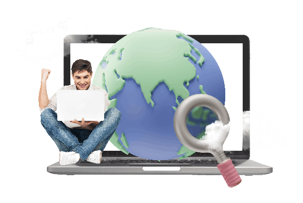 boy with laptop image illustration icon