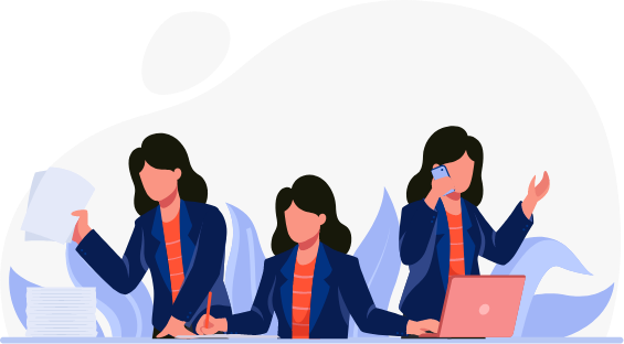 girl working image illustration icon