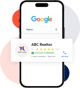 Realtor google screened image illustration icon