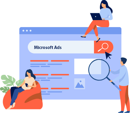 Microsoft ads image illustration icon