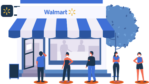 Walmart image illustration icon